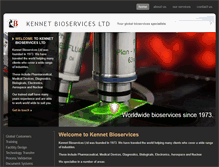 Tablet Screenshot of kennetbioservices.com